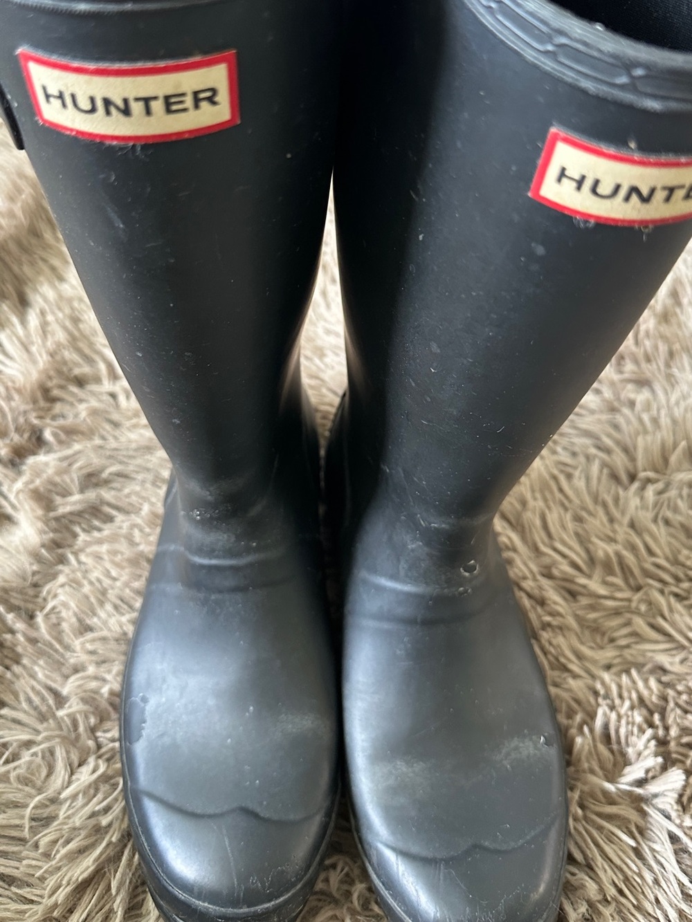 Hunter Kids Original Black Rain Boots 
Size 5